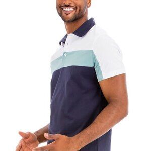 Men's Short Sleeve Polo Navy Size Medium